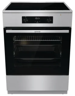 Gorenje Standherd 60cm mit Glaskeramikkochfeld GEIT6C60XPG Edelstahl B/H/T: ca. 60x85x60 cm