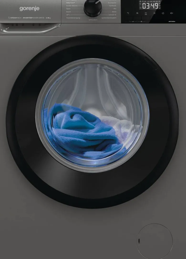 Gorenje Waschmaschine WNHEI84APSA/DE titanfarbig B/H/T: ca. 60x85x54 cm ca. 8 kg
