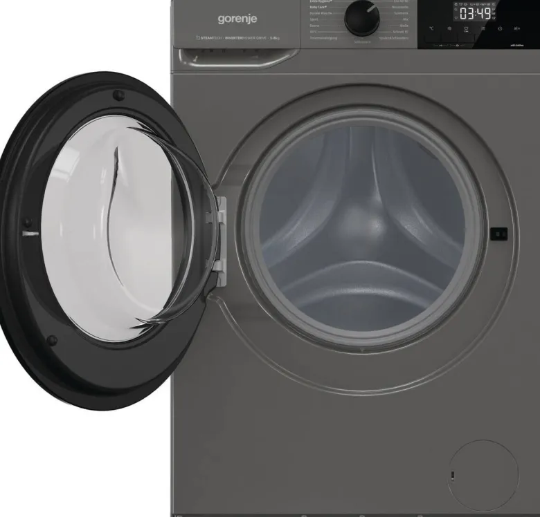 Gorenje Waschmaschine WNHEI84APSA/DE titanfarbig B/H/T: ca. 60x85x54 cm ca. 8 kg