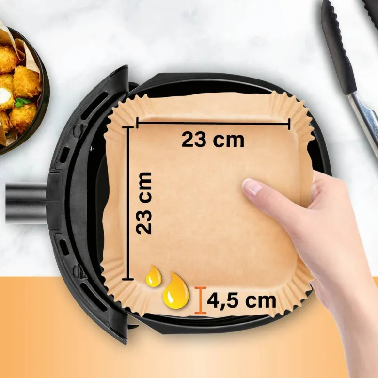 GOURMETmaxx Backpapier B/H/L: ca. 23x4,5x23 cm