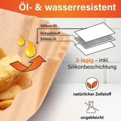 GOURMETmaxx Backpapier H/D: ca. 8x22,5 cm