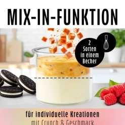 GOURMETmaxx Eismaschine 19769 schwarz Kunststoff B/H/L: ca. 26x40,5x119 cm