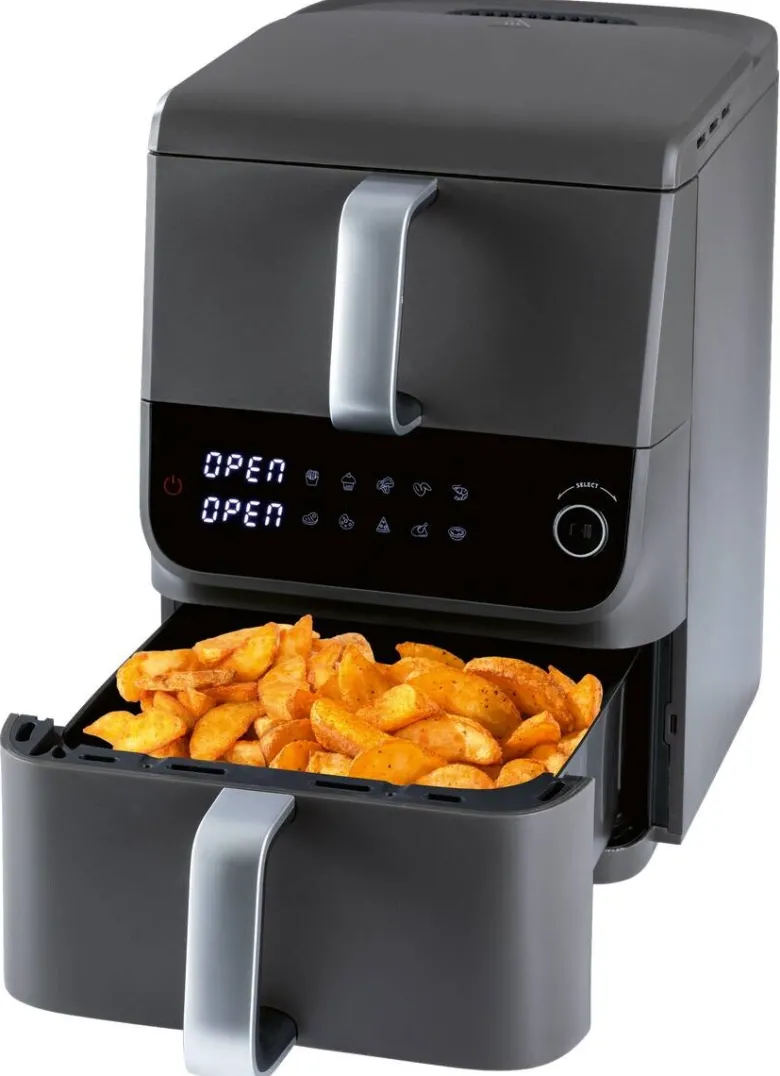 GOURMETmaxx Heißluftfritteuse 16404 schwarz Metall B/H/L: ca. 28,4x40x43 cm ca. 3,5 l