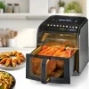 GOURMETmaxx Heißluftfritteuse schwarz Metall B/H/L: ca. 38,6x31,8x28,8 cm ca. 7 l