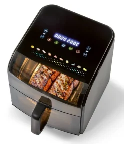GOURMETmaxx Heißluftfritteuse schwarz Metall B/H/L: ca. 38,6x31,8x28,8 cm ca. 7 l