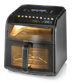 GOURMETmaxx Heißluftfritteuse schwarz Metall B/H/L: ca. 38,6x31,8x28,8 cm ca. 7 l