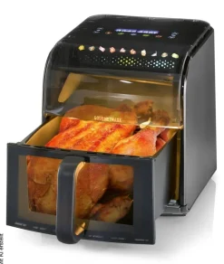 GOURMETmaxx Heißluftfritteuse schwarz Metall B/H/L: ca. 38,6x31,8x28,8 cm ca. 7 l