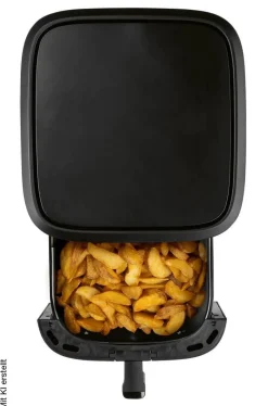 GOURMETmaxx Heißluftfritteuse schwarz Kunststoff B/H/L: ca. 39,1x33,5x28,6 cm ca. 6,5 l