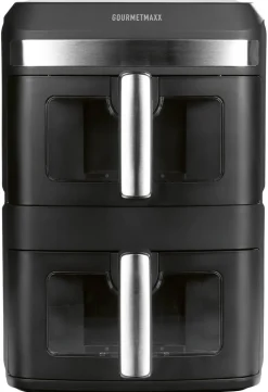 GOURMETmaxx Heißluftfritteuse 16439 schwarz Kunststoff B/H/L: ca. 28,2x42,3x40,8 cm ca. 6 l