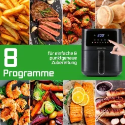 GOURMETmaxx Heißluftfritteuse 16394 schwarz Kunststoff B/H/L: ca. 26x29,5x36 cm ca. 4,5 l