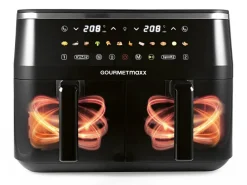 GOURMETmaxx Heißluftfritteuse schwarz Metall B/H/L: ca. 36,2x29,2x40 cm ca. 4,5 l