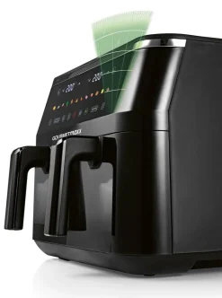 GOURMETmaxx Heißluftfritteuse schwarz Metall B/H/L: ca. 36,2x29,2x40 cm ca. 4,5 l