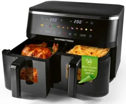GOURMETmaxx Heißluftfritteuse schwarz Metall B/H/L: ca. 36,2x29,2x40 cm ca. 4,5 l