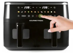 GOURMETmaxx Heißluftfritteuse schwarz Metall B/H/L: ca. 36,2x29,2x40 cm ca. 4,5 l