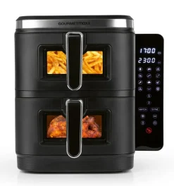 GOURMETmaxx Heißluftfritteuse schwarz Kunststoff B/H/L: ca. 28,6x35,5x44,3 cm ca. 5 l