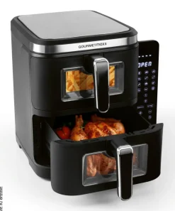 GOURMETmaxx Heißluftfritteuse schwarz Kunststoff B/H/L: ca. 28,6x35,5x44,3 cm ca. 5 l