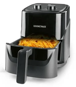 GOURMETmaxx Heißluftfritteuse 19170 schwarz Metall B/H/L: ca. 18,3x18,3x10,3 cm ca. 3,2 l