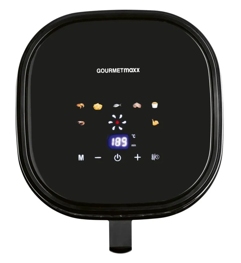 GOURMETmaxx Heißluftfritteuse 16538 schwarz Metall B/H/L: ca. 34,4x30,5x26,5 cm ca. 4,5 l