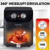 GOURMETmaxx Heißluftfritteuse 14578 schwarz Kunststoff B/H/T: ca. 24x30x35 cm ca. 4 l
