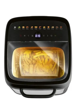 GOURMETmaxx Heißluftfritteuse 16409 schwarz Metall B/H/L: ca. 33,7x35,5x44,6 cm ca. 12,5 l