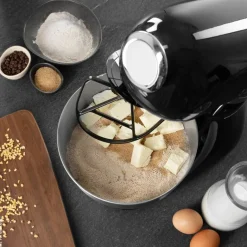 GOURMETmaxx Küchenmaschine schwarz Edelstahl B/H/L: ca. 26x38x41 cm