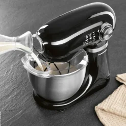 GOURMETmaxx Küchenmaschine schwarz Edelstahl B/H/L: ca. 26x38x41 cm