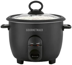 GOURMETmaxx Reiskocher schwarz B/H/L: ca. 23,9x20,4x23,9 cm