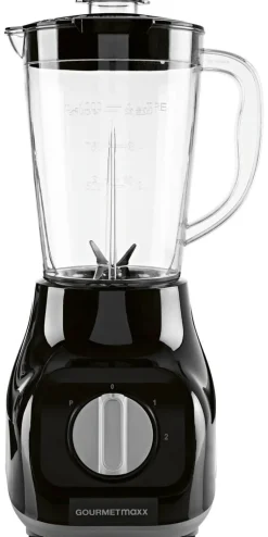 GOURMETmaxx Standmixer schwarz Edelstahl B/H/L: ca. 17,5x37,5x21 cm