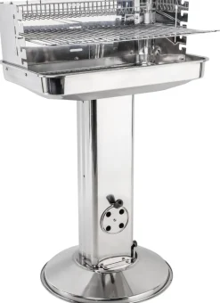Grill Edelstahl B/H/L: ca. 38x88x58 cm