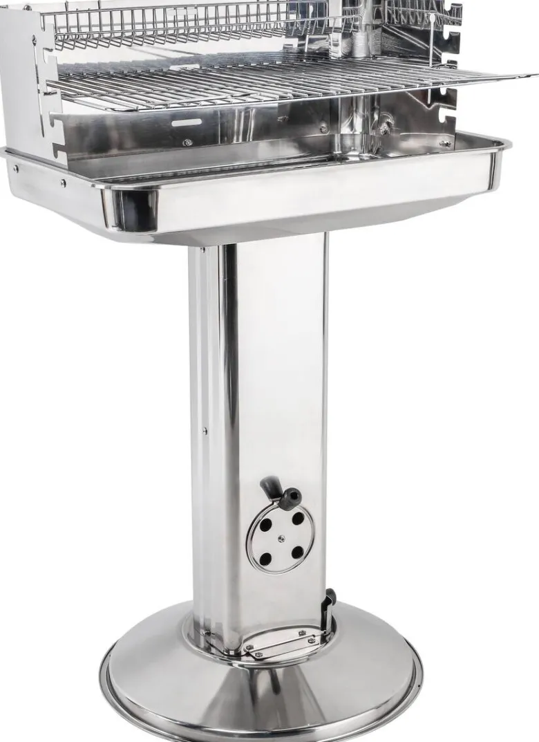 Grill Edelstahl B/H/L: ca. 38x88x58 cm