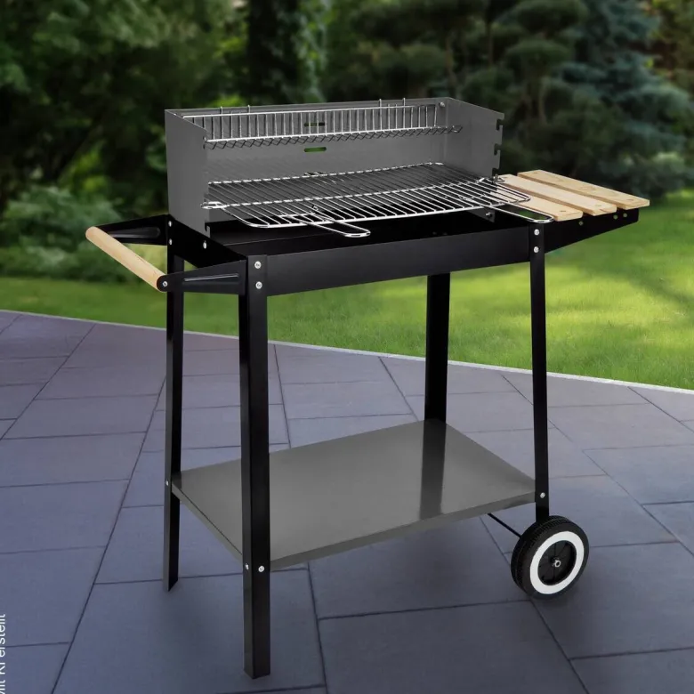 Grill Stahl B/H/L: ca. 44x83x88 cm