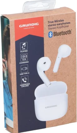 Grundig Bluetooth Kopfhörer weiß B/H/L: ca. 2,3x4,5x4,5 cm