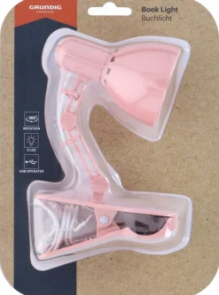 Grundig Clip-Buchlicht weiß grün gelb rosa B/H/T: ca. 6x19x10,8 cm