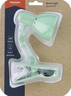 Grundig Clip-Buchlicht weiß grün gelb rosa B/H/T: ca. 6x19x10,8 cm