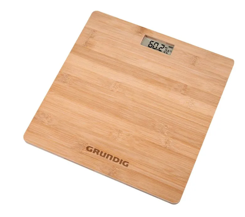 Grundig Personenwaage natur Bambus B/L: ca. 28x28 cm