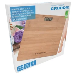 Grundig Personenwaage natur Bambus B/L: ca. 28x28 cm