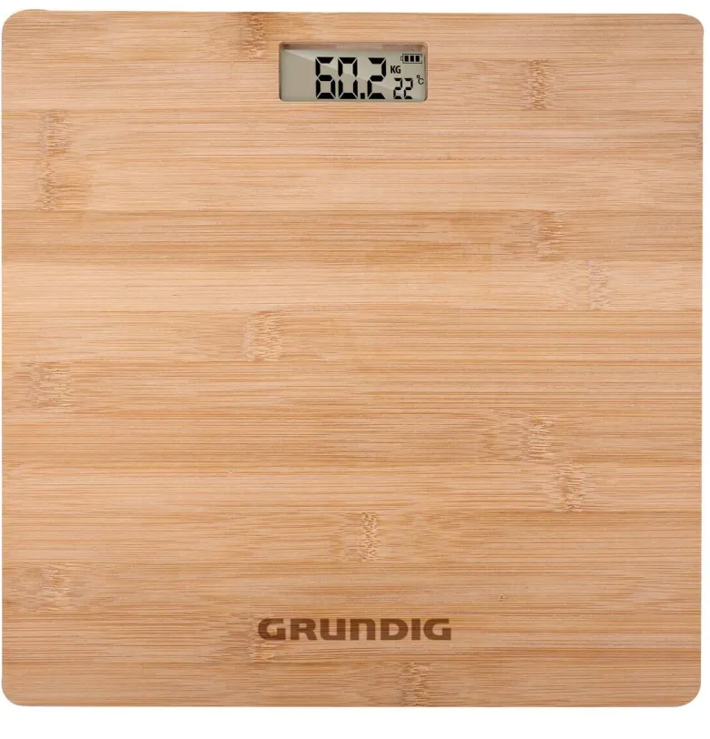 Grundig Personenwaage natur Bambus B/L: ca. 28x28 cm