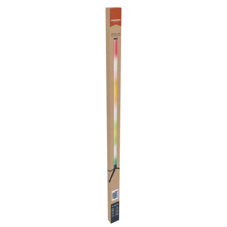 Grundig Stehlampe schwarz B/H/L: ca. 2,5x2,5x120 cm