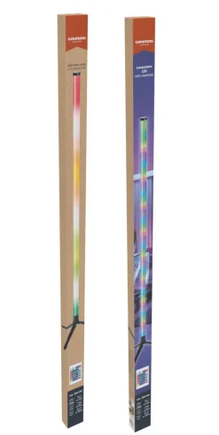 Grundig Stehlampe schwarz B/H/L: ca. 2,5x2,5x120 cm