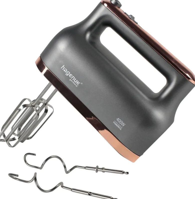 Hagenuk Handmixer HM-400.2 schwarz roségold Kunststoff B/H/T: ca. 28x20x10 cm