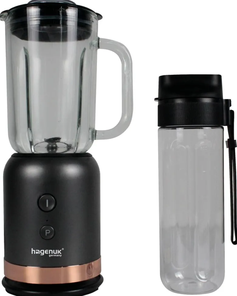 Hagenuk Standmixer MBL-350G roségold schwarz Kunststoff Glas B/H/T: ca. 16x33x11 cm