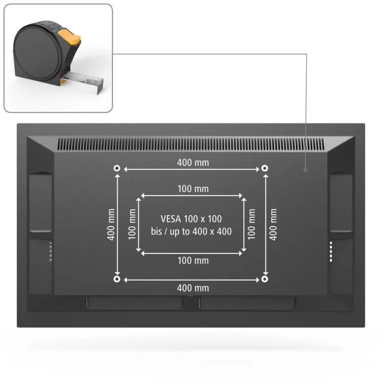 HAMA Wandhalter bis 65" schwarz