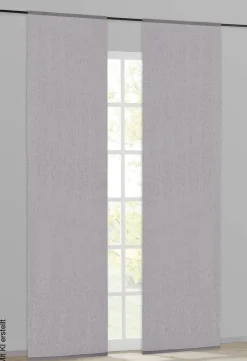 Happy Home Schiebevorhang grau B/L: ca. 60x245 cm