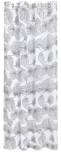 Happy Home Ösenvorhang Blätter schwarz B/L: ca. 145x245 cm