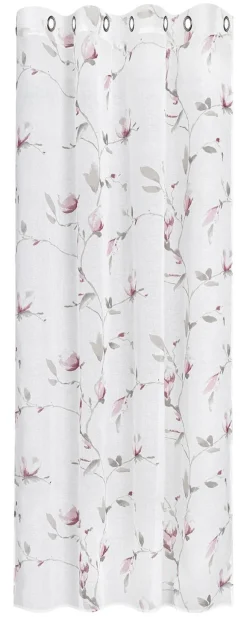 Happy Home Ösenvorhang Blumen rosa B/L: ca. 145x245 cm