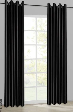 Happy Home Verdunklungsvorhang schwarz B/L: ca. 140x245 cm