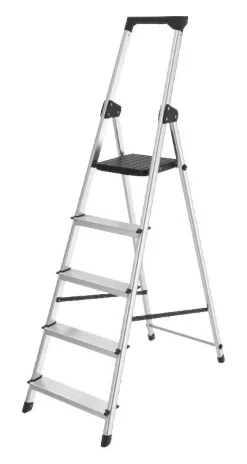 Haushaltsleiter Aluminium B/H/L: ca. 44,3x159,5x97,8 cm