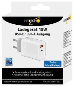 Heitech Ladegerät 05001592 weiß