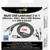 Heitech Ladekabel 09004095 schwarz