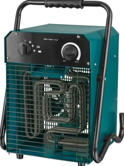 Heizlüfter blau Kunststoff Metall B/H/L: ca. 29,5x45,8x29,5 cm ca. 5000 W